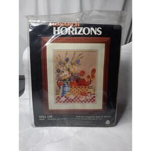 Horizons Monarch Multi-Stitch Still Life MH20 Floral Country Vintage 1985